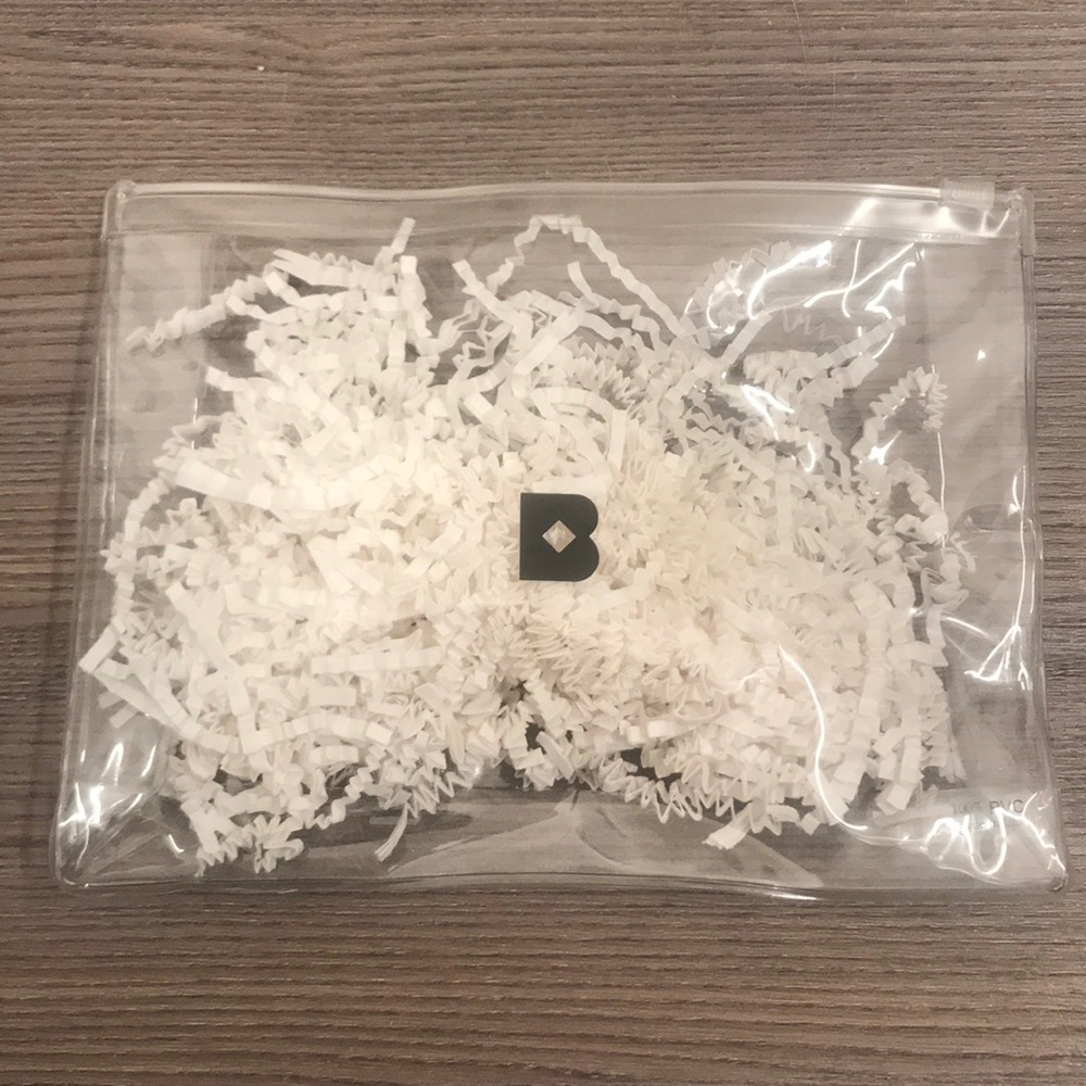 Clear cosmetic bag
